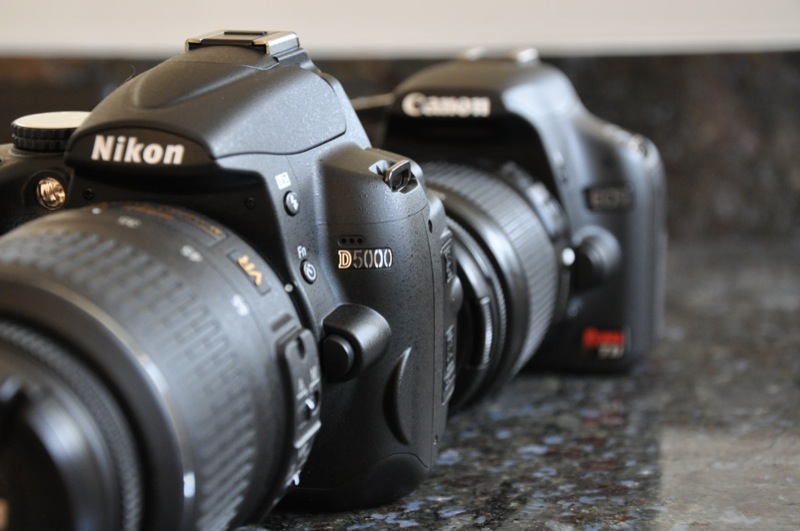 Illustration for article titled Canon Rebel T1i vs Nikon D5000: Entry-Level DSLR Battlemodo